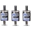 LPG-Megastore LPG, 3 x filtro gas per auto a GPL, 12 mm, filtro universale