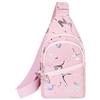 Long Keeper Sling Chest Bag - Borsa a tracolla per donne e uomini, borsa a tracolla impermeabile, zaino piccolo per viaggi, escursionismo, corsa, sport, Lettere Colorate Rosa