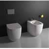 GALASSIA Sanitari filo muro Galassia serie Lola vaso, bidet e coprivaso rallentato