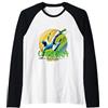 Fei Long Design Hub Capoeira Brasile Maglia con Maniche Raglan