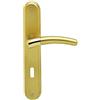 Alpertec Betty Alpertec - LS in ottone lucido satinato per porte a forma di corona set maniglia porta guarnizioni, 32960933