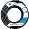Electraline 60107073D - Corona di cavo H05 VV-F 3G1,5 5 m, nero