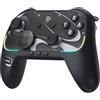 EasySMX S10 Wireless Controller per Switch 2/Switch 1/PC con Wake-up, Chat In-Game, Joystick TMR, Pulsanti Meccanici, Batteria 1200mAh, D-Pad Intercambiabile & Coprifrontale, Movimento 6-Assi