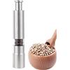 Generic Macina sale e pepe, macinino elettrico per sale e pepe, macinino elettrico per sale e pepe, strumento per macinare spezie e spezie, 1 pulsante touch (acciaio inossidabile)