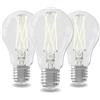 CALEX Lampadina LED E27, 2700K Luce calda, con sensore giorno/notte, Confezione da 3