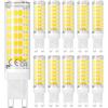 DiCUNO Dimmerabile Lampadina LED G9 4W, Equivalente 40W alogene, Bianco fredda 6000K, 500lm, G9 LED per bagno, plafoniere, 10 Pezzi
