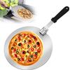 WIYETY Pala rotonda per pizza, 12 pollici, pala per pizza in acciaio inox, pala rotonda per pizza, pala per pizza con manico pieghevole, sollevatore per pizze, pane, pasticceria
