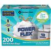 MEMBER´S MARK Member's Mark Power Flex Tall Kitchen Drawstring Trash Bags (13 Gallon, 2 Rolls of 100 ct., 200 count total)