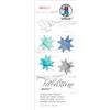 Ursus 3498 00 99 - Stelle di Froebel Inverno, 130 g/m² di carta da disegno in argilla, 100 strisce pieghevoli, formato 1 x 50 cm, Ø 4,3 cm, 5 colori, con istruzioni