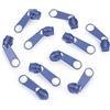 cyclingcolors 10x Cursore Cerniera Ricambio Kit di Riparazione per Cerniera Testa N°5 Cursori per Vestiti Borse Giacche Borse Valigie Jeans, blu