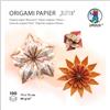 Ursus 2298 55 05 - Carta per origami Blossoms, arancione/rosa, 100 fogli, 80 g/m², 15 x 15 cm, 7 motivi assortiti, stampati su entrambi i lati, con istruzioni, carta pieghevole