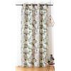 Linder Tenda con motivo floreale, stile floreale, con occhielli a canna di fucile, colore beige e bianco, dimensioni 140 x 240 cm, 87% poliestere, 12% cotone, 1% altre fibre, collezione Hortensia
