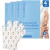 PLANTIFIQUE Maschera Idratante Mani 4 Guanti con Acido Ialuronico, Burro di Karité e Macadamia - Guanti Idratanti Profondi, Crema Riparatrice Pelle Secca, Crema Vegana Nutriente Mani Anti-Aging Spa