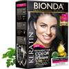 Bendida BIONDA Professional Tinta Capelli 1 Nero 200 ml Cheratina Confezione Doppia | Colorazione permanente 1 Nero con cheratina e moringa per la copertura totale dei capelli bianchi e brillantezza duratura