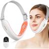 ANLAN Sollevamento del Collo V-Face, EMS Massaggiatore Facciale con Calore, Sollevamento e Raffermante con Fototerapia Rossa e Blu, 6 Modalità, Tipo-C (Bianco)