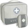 Romon Borsa Pronto Soccorso Viaggio, Impermeabile Kit di Pronto Soccorso Vuota, Alta capacità Borsa Medica Portatile Sportiva, Kit Medico Vuota per Viaggio Ufficio Casa All'aperto