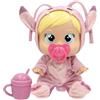 IMC TOYS CRY BABIES Cry Babies Disney Angel Bambola Che accudisce i Bambini Che piangono, Ispirata all'angelo del Film Stitch, Include 3 Accessori e Piange Lacrime Reali, per Bambini dai 3 Anni in su.