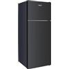 Akai GLASS241K - Frigorifero doppia porta, Statico, Nero, Classe energetica F