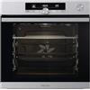 Hisense Forno Elettrico O643PX Multifunzione, Incasso, 77 Litri, 60 Cm, Combinato, A Vapore, Funzione Pizza 300°, Pirolitico, Colore Inox, Classe Energetica A+