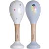 Kindsgut Sonagli di Kindsgut (set di 2), strumenti musicali per neonati e bambini, ideali per il viaggio, colori tenui e alta qualità, gelato e pallini