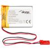 AKYGA Batteria 3,7 V 320 mAh LP303040 ai polimeri di litio Akyga AKY0300 Li-Po PCM JST 2 poli, connettore 2,54 15 cm