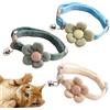 Esforzarse 3 Pezzi Breakaway Collare per gatti con campanelle, Collari Regolabili con Papillon, Collari per gatti con fiore Per Gatti Cuccioli Conigli Gattini Articoli Per Animali Domestici, Tre colori