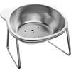 XuQiZZpp Ciotola rialzata per cibo per cani e gatti, in acciaio inox, per cuccioli di gatto, gattino e cani di piccola taglia