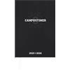 Alpha Edition Campustimer Black - Agenda per semestre A5 - Calendario per studenti 2025/2026 - Blocco note - nero - Weekly - Alpha Edition