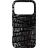 Chic Crocodile Style Alligator Pattern Custodia per iPhone 17 Pro Elegante motivo coccodrillo pelle di coccodrillo scuro