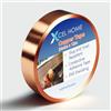 Xcel Home Nastro Rame Unito (24mm X 12m), Nastro Di Rame Per Lumache Per Giardini, Zione Delle Piante - Copper Tape Per Circuiti, Riparazioni, Schermatura Emi - Vetro Colorato Per Arti E Mestieri Fai Da Te