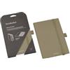 Semikolon 370997 Notebook Pocket 3-in-1 - Custodia pieghevole per taccuino A5 - con chiusura in gomma e passante per penna - Fango