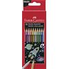 FABER-CASTELL - Set di matite colorate Metallic, 10 colori | Matite colorate metallizzate per effetti scintillanti su carta chiara e scura