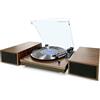 Lauson CL617 Giradischi Bluetooth in Vinile con Altoparlanti Stereo Esterni, Giradischi a 3 Velocità Automatico RCA Aux-in 3,5 mm