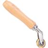 Telituny Rullo di Saldatura in Ottone con Impugnatura in Legno, Ruota Pressa Cucitura 30 Mm per PVC/telone/Saldatura di Materiale Impermeabile - Impedisce la Rottura e la Deformazione,