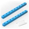 GASHER 2pezzi Alluminio 3 vie 6 porte collettore pneumatico blocco di distribuzione aria Splitter 1/4 porta di uscita 1/4 porta di alimentazione