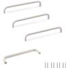 SPDYCESS 4 Pezzi Maniglie per Mobili Bianco, Maniglia per Armadio Cassetto, Maniglie Cucina per Armadi Porta Bagno, Distanza Tra i Fori 160 mm