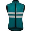 WOSAWE Uomo Ciclismo Abbigliamento Primavera Estate Riflettente Giacca Gilet Antivento Impermeabile Capispalla Sport All'aperto(BL205 Navy XL)