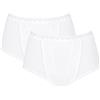 sloggi Control Maxi 2P, Slip, Donna, Bianco (White), 50