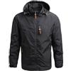 Fulidngzg Giacca Uomo Autunno Invernale di Nylon con Cappuccio Amovibile Impermeabile Antivento M-7XL da Trekking per Escursionismo Sportiva Giubbotto da Lavoro Primaverile Softshell Elegante Casual Leggera