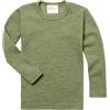 Engel | Canottiera a maniche lunghe per bambini | Per ragazze e ragazzi | 100% lana (bio), Verde salvia, 128