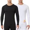 CL convallaria Maglietta termica da uomo 1/2/4 pezzi foderata in pile a maniche lunghe top strato base atletico magliette Long John per uomo, L
