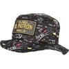 SKR Cappello Bob El Patron, nero e oro, Medellin Colombia Streetwear - unisex, Nero , taglia unica