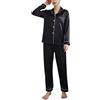 Heersan Pigiama Donna in Raso con Bottoni, Pigiami Due Pezzi a Maniche Lunghe, Set Camicia e Pantaloni Lunghi, Abbigliamento da Notte, Elegante Comodo Sleepwear