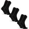DANISH ENDURANCE Calzini con Bottone in Lana Merino, Anti-Umidità, Traspiranti, Unisex, 3 o 5 Paia, MC (1x A Pois, 1x A Strisce, 1x Nero), 39-42
