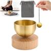 Rierousy Campana tibetana piccola campane tibetane originali 32mm Viene fornito Sacchetto per yoga e meditazione oggetti, Handgefertigt aus Messing