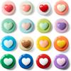 SUNURS Set di 16/9 magneti brillanti a forma di cuore d'amore a forma di macaron - Per lavagna bianca, armadietto, cucina e ufficio - Film magnetici decorativi colorati - Multicolore