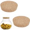 AHANDMAKER 2 coperchi grandi in sughero per barattoli da 9,1 a 9,9 cm, tappi conici di ricambio per bottiglie di vino, bottiglie di vetro, bottiglie di vino, birra, barattoli e ceramiche