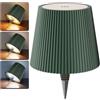 Nulmvic Lampada per Bottiglia LED Ricaricabile - 5200mAh Lampada da Tavolo Senza Fili Dimmerabile 3 Colori - IP54 Impermeabile Comando a Tocco per Interno Esterno Famiglia Ristorante Bar (Verde Scuro)