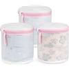 flintronic Borse per Bucato con Zip e Rete, 3pcs Sacchetti Rete per Lavatrice Organizzazione Lavanderia Protezione Abbigliamento & Borsa Lavatrice Intimo Rondella Vestiti del Bambino Bra