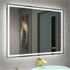 STARLEAD 60x80 cm Specchio-Bagno-con-Luce, Specchio-Retroilluminato-Bagno con Antifog, 3 Colori Luce, Dimmerabile, Memoria, IP44 Vetro Temperato HD Specchio-LED, Orizzontale/Verticale
